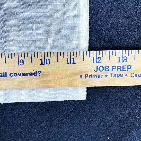 VTG kitchen Tea towel linen offWhite Embroidered Flower 19 1/2" x 11 1/2" Kitchy - Picture 7 of 7